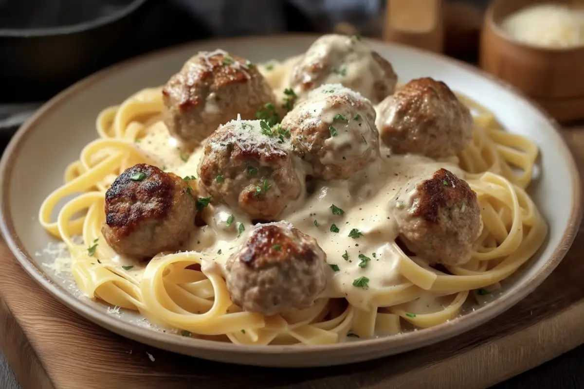 Creamy Alfredo Meatballs – Easy, Cheesy, and Irresistible 37 These Creamy Alfredo Meatballs are rich, cheesy, and smothered in a homemade Parmesan Alfredo sauce. easy comfort food recipe