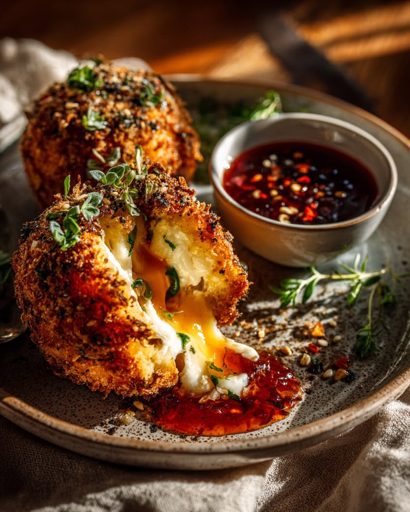 Irresistible Burrata Bombs with Crispy Crust and Spicy Tomato Jam 15 everything burrata bomb crispy crust