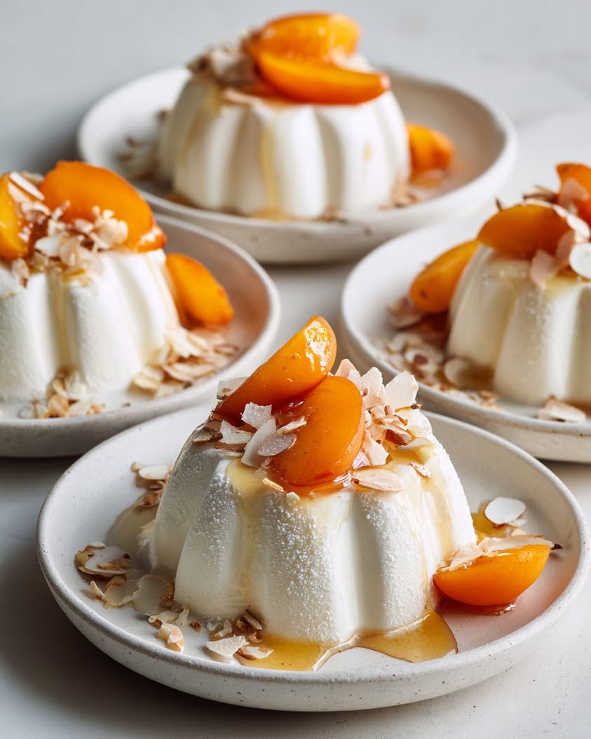 Indulge in Frozen Amaretto Ricotta Cups with Apricots and Almonds 12 frozen amaretto ricotta cups
