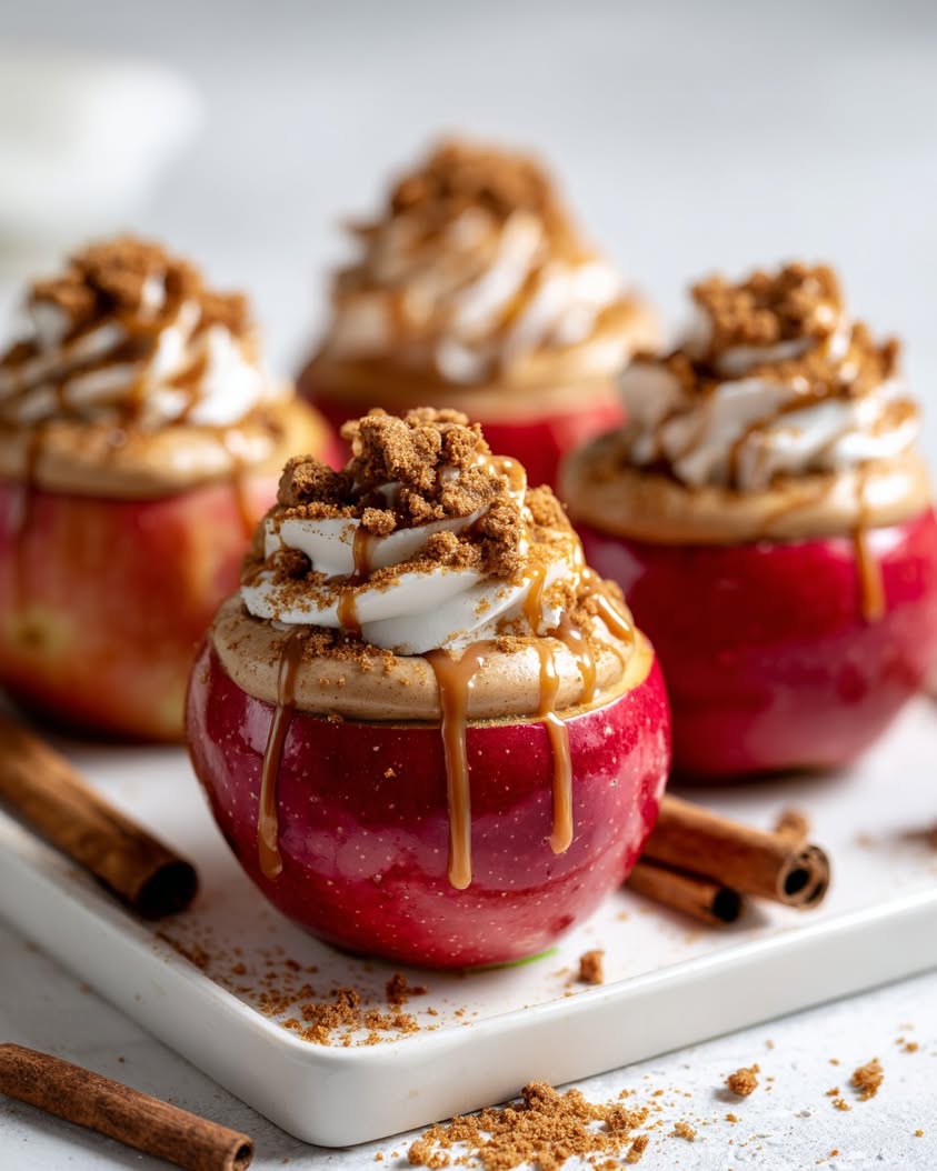 Irresistible No-Bake Biscoff Cheesecake-Stuffed Apples Recipe 11 no bake biscoff cheesecake apples
