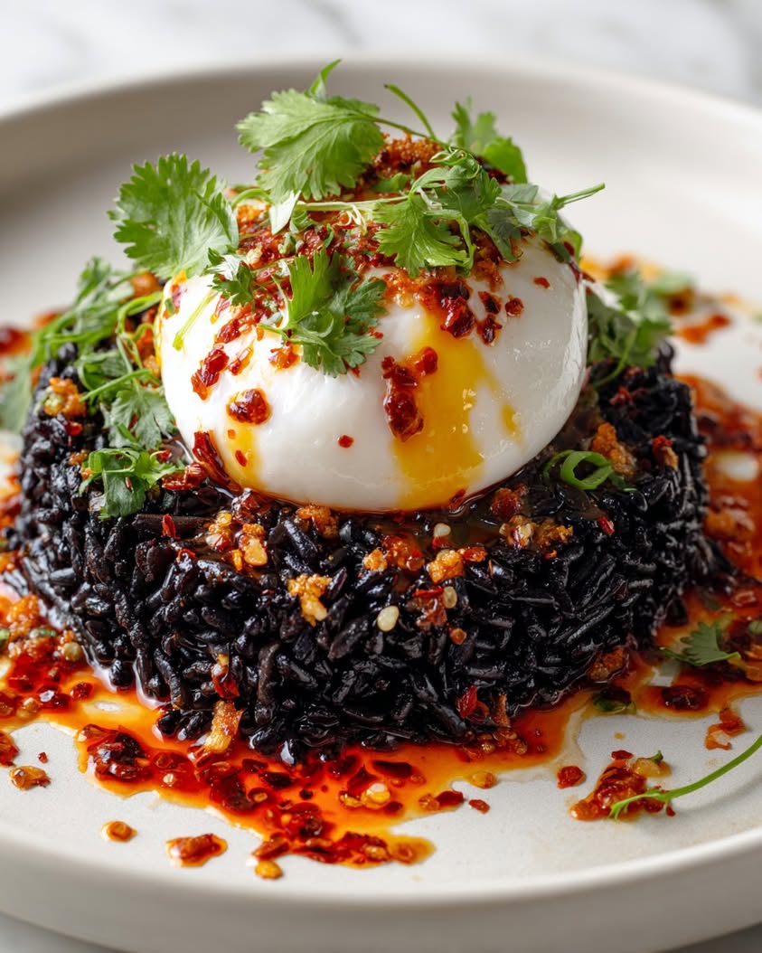 Irresistible Smoked Burrata on Black Rice with Chili Crisp Delight 10 smoked silk burrata black rice