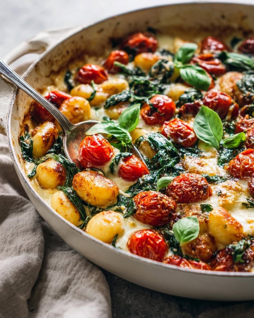 π
One-Pan Gnocchi with Cherry Tomatoes, Spinach & Mozzarella π§ 20 3742ce2fa73032b3729a5c27afbdae8c