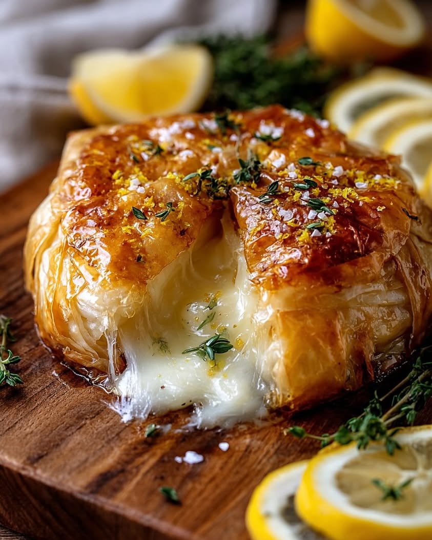 Lemon & Thyme Baked Brie en Croûte: An Elegant Appetizer 15 lemon thyme baked brie croute