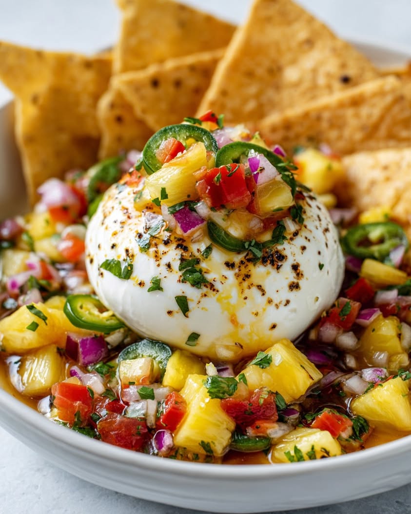 Elevate Your Snack Game with Spicy Pineapple Salsa and Burrata 15 spicy pineapple salsa burrata chips
