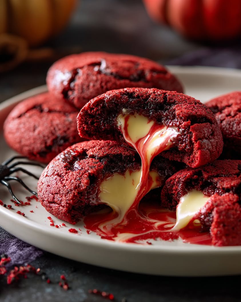 Spooky Red Velvet Lava Cookies for a Haunting Halloween Treat 20 spooky red velvet lava cookies