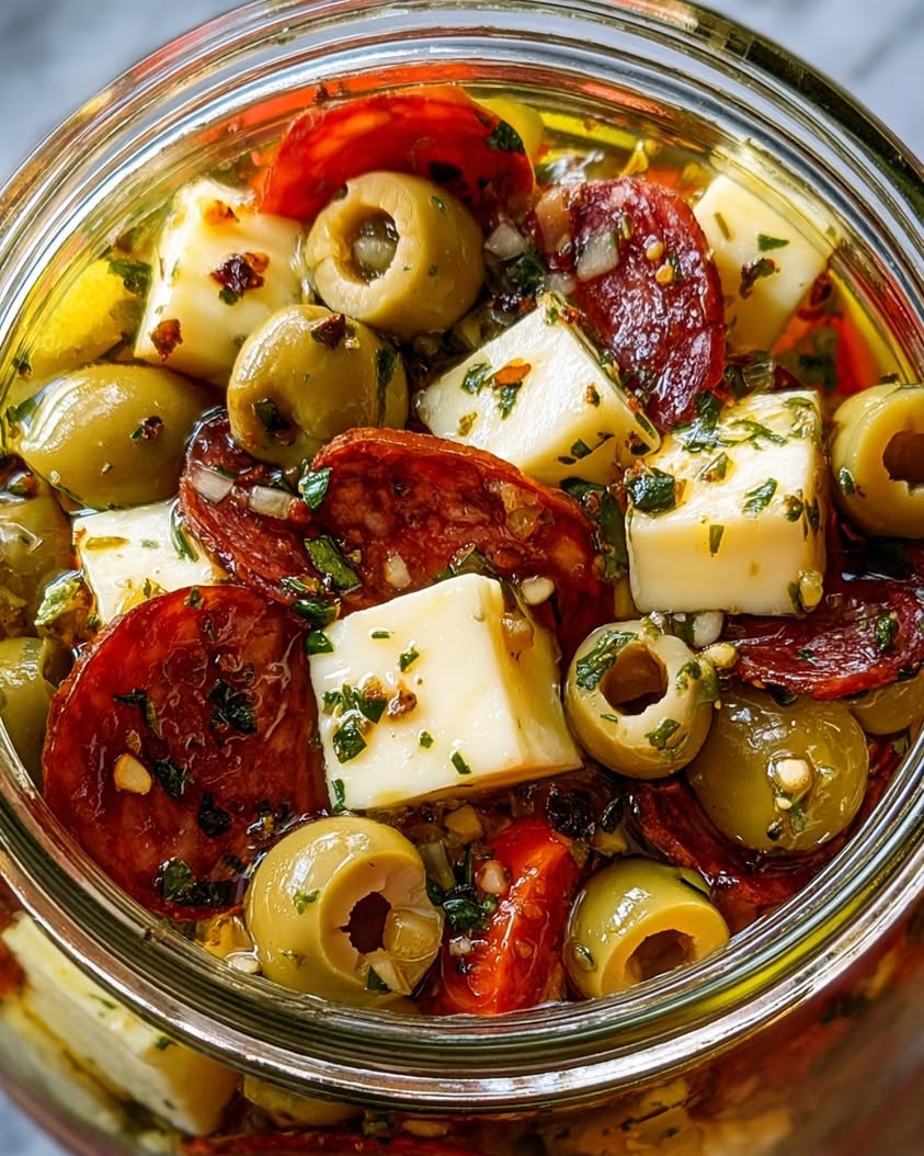 Tangy Marinated Cheese and Pepperoni Bites Perfect for Parties 14 tangy marinated cheese pepperoni bites