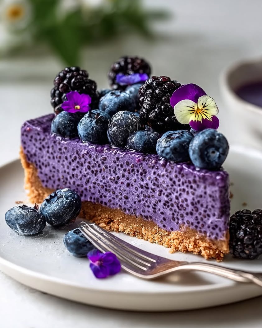 Blueberry Bloom Chia Pie: A No-Bake Summer Dessert Recipe 3 blueberry bloom chia pie