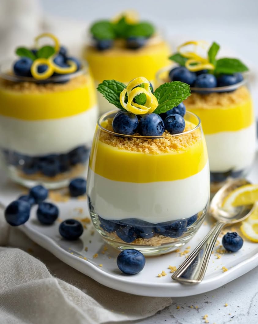 Blueberry Lemon Ricotta Cups: A Light and Creamy Dessert 3 blueberry lemon ricotta cups
