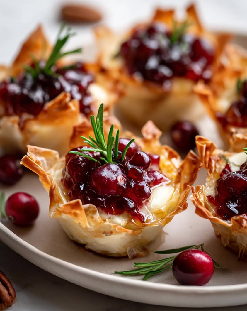 Irresistible Camembert and Cranberry Phyllo Cups Recipe for Any Occasion 10 camembert cranberry phyllo cups