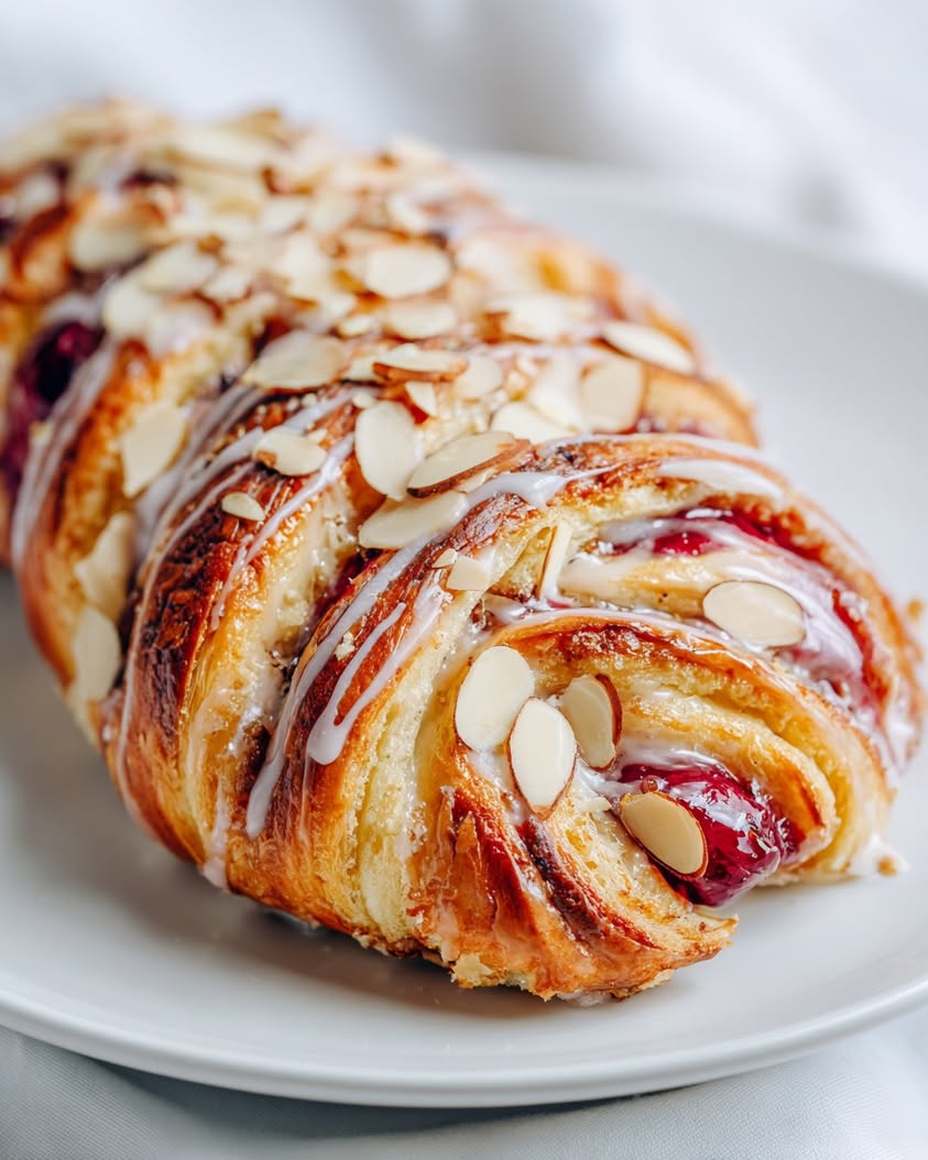 Delicious Cherry Almond Puff Pastry Mini Braids Recipe 10 cherry almond puff pastry braids