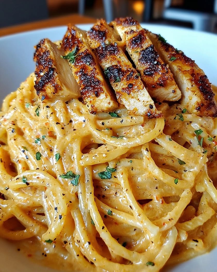 Creamy Cajun Chicken Linguine with Garlic Parmesan Sauce Recipe 3 creamy cajun chicken linguine