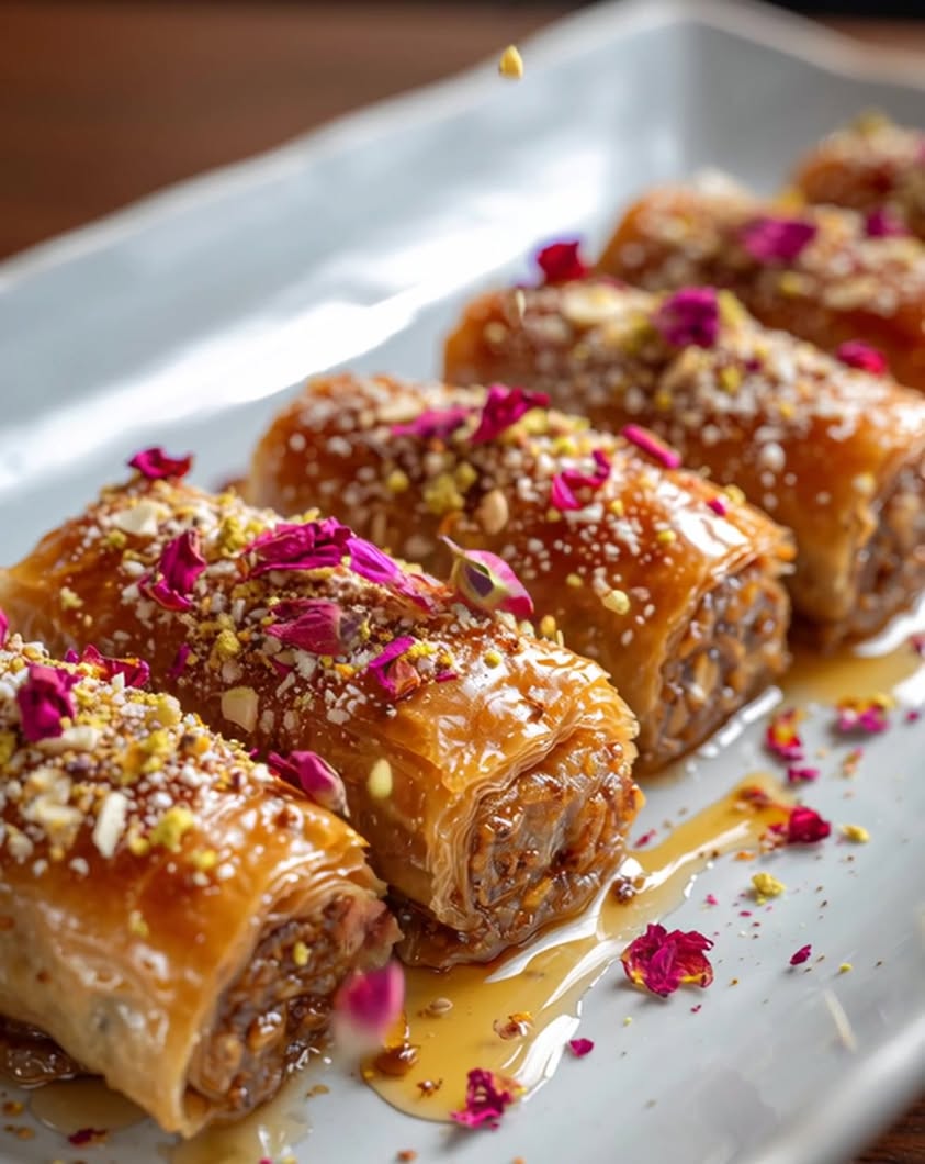 Irresistible Date & Almond Baklava Rolls: A Sweet, Crunchy Delight 10 date almond baklava rolls