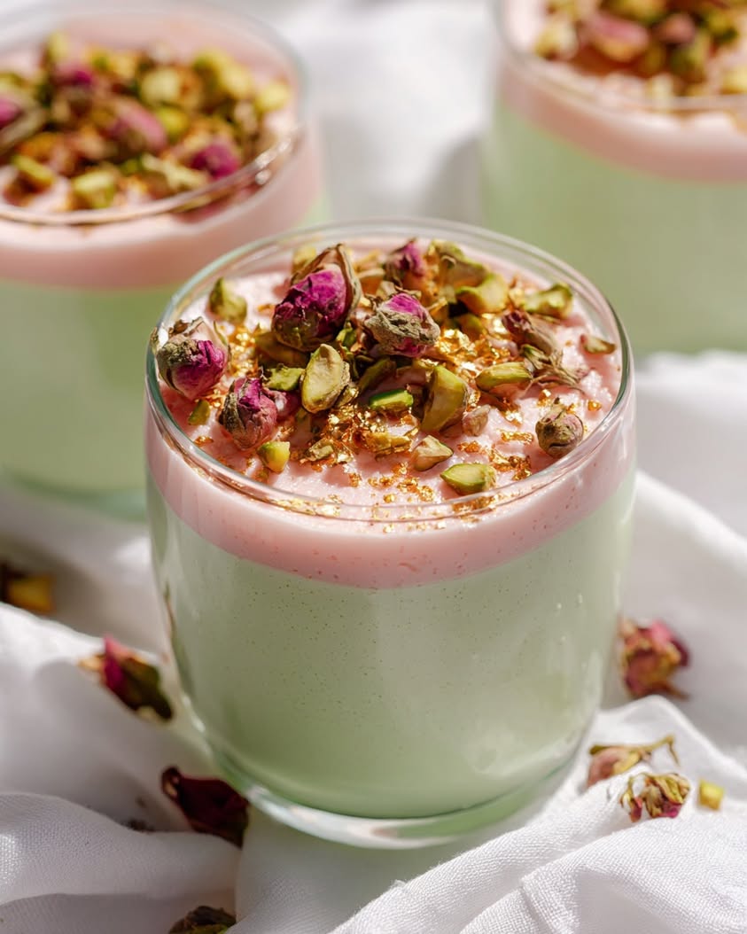 Indulge in Pistachio and Rosewater Panna Cotta Bliss 11 pistachio rosewater panna cotta
