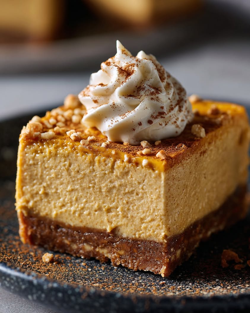 Pumpkin Pretzel Cheesecake Bars: A Sweet and Salty Fall Dessert 3 pumpkin pretzel cheesecake bars