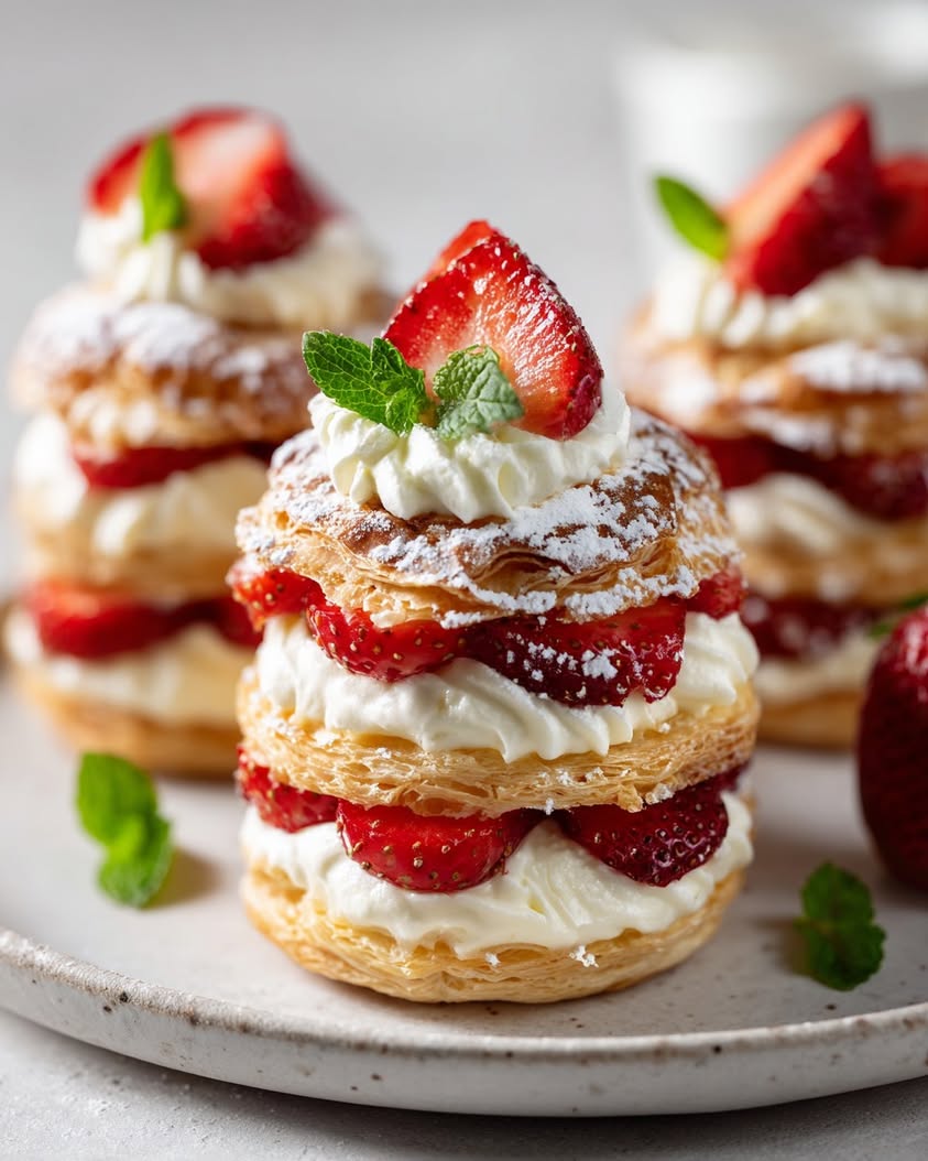Indulge in Heavenly Strawberry Cream Puff Pastry Towers Recipe 13 strawberry cream puff pastry towers