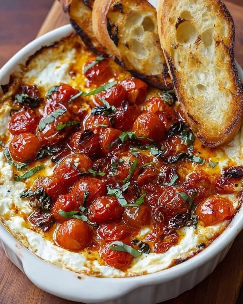 Creamy Three-Cheese Tomato Bruschetta Dip Recipe for a Crowd 3 three cheese tomato bruschetta dip