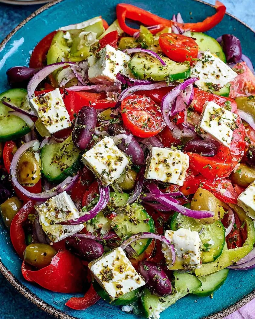 Authentic Greek Salad Recipe (Horiatiki): A Taste of the Mediterranean 3 traditional greek horiatiki salad
