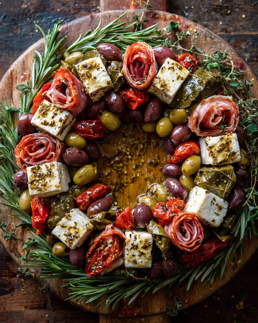 How to Build a Stunning Wreath-Shaped Holiday Mezze Platter 3 ultimate holiday mezze wreath