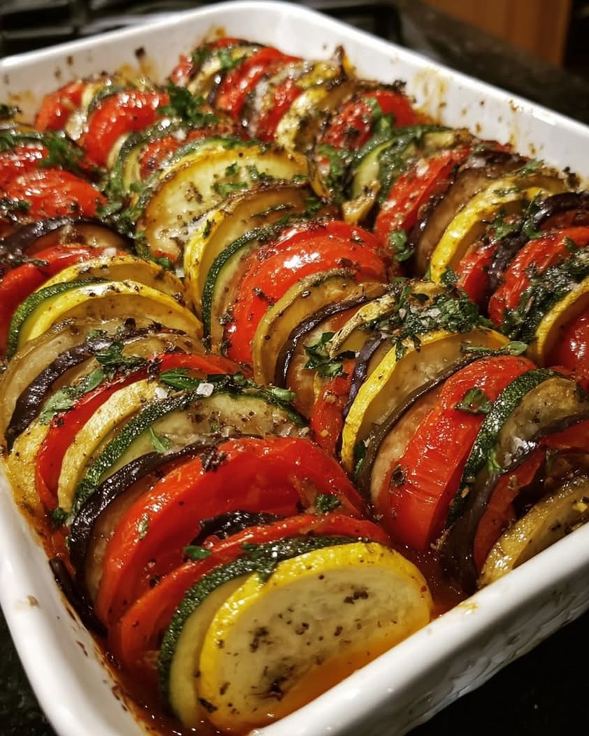 Easy Baked Ratatouille with Tomatoes, Zucchini, and Eggplant 19 baked ratatouille tomatoes zucchini eggplant