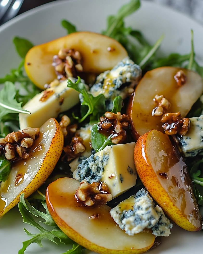 Caramelized Pear and Blue Cheese Salad Recipe for an Elegant Meal 17 caramelized pear blue cheese salad