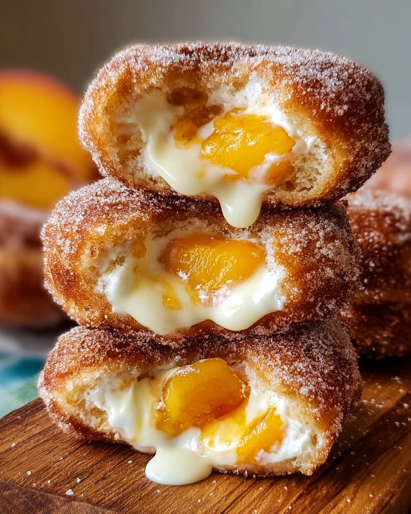 Classic Peach Cobbler Cheesecake Donuts Recipe for Summer 25 classic peach cobbler cheesecake donuts