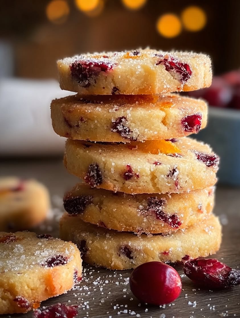 Cranberry Orange Shortbread Cookies for a Festive Holiday Treat 15 cranberry orange shortbread cookies