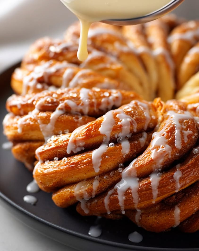 Cream Cheese Snowflake Bread Recipe for a Festive Holiday Treat 3 cream cheese snowflake bread
