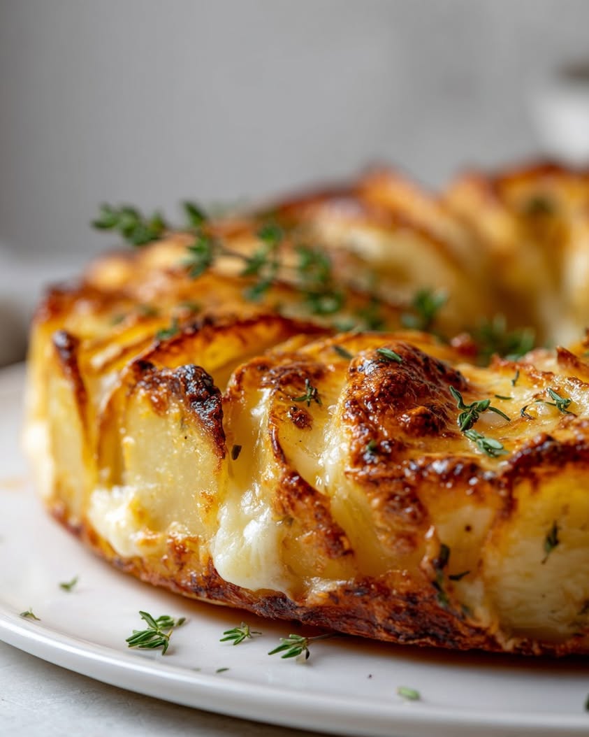 Creamy Gruyère Potato Gratin Wreath for a Stunning Holiday Table 3 creamy potato gratin wreath gruyere