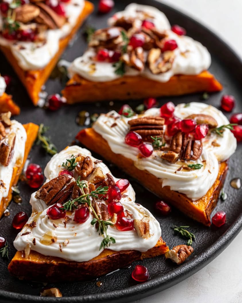 Festive Baked Brie Bites with Cranberry and Pecans 3 festive creamy holiday bites