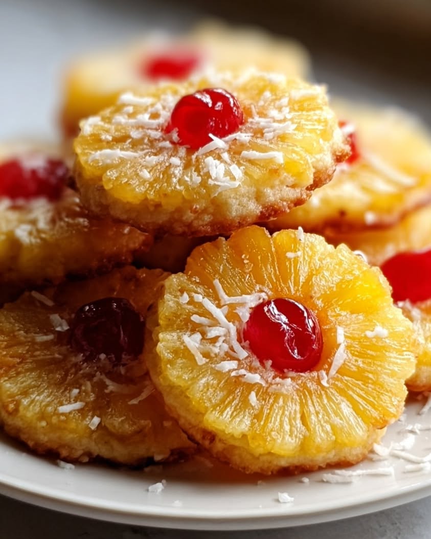 Golden Pineapple Cherry Cookies: A Tropical Treat for Any Occasion 3 golden pineapple cherry cookies