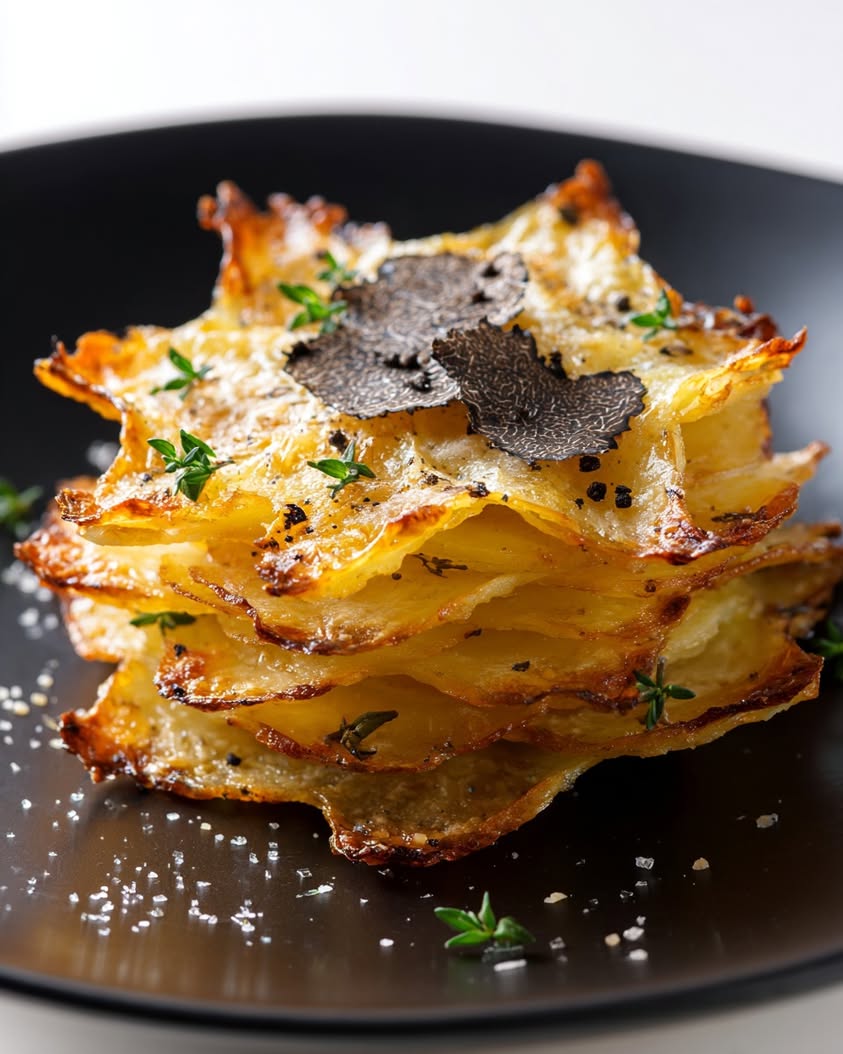 Golden Potato Stars with Truffle and Parmesan Recipe 3 golden potato stars truffle parmesan