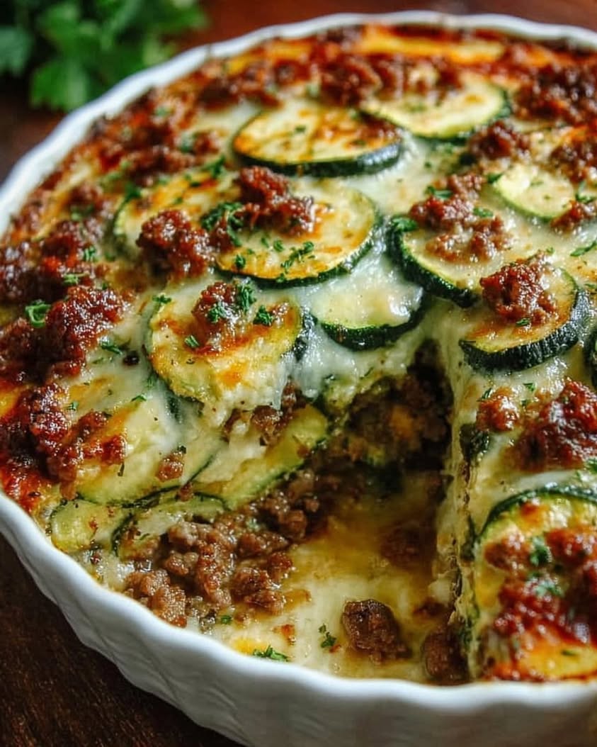 Low Carb Ground Beef Zucchini Bake for a Healthy Family Dinner 22 ground beef zucchini bake low carb
