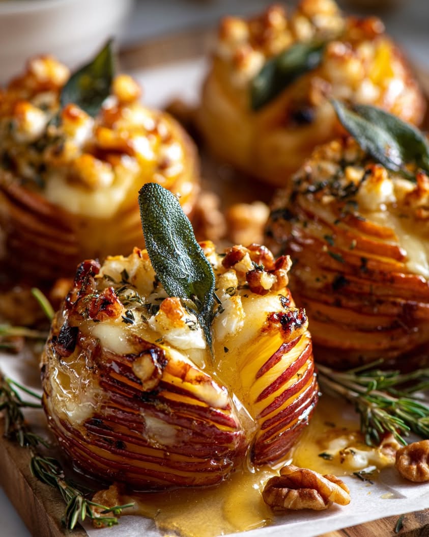 Hasselback Apple and Brie Charcuterie Bake Recipe 20 hasselback apple brie charcuterie bake