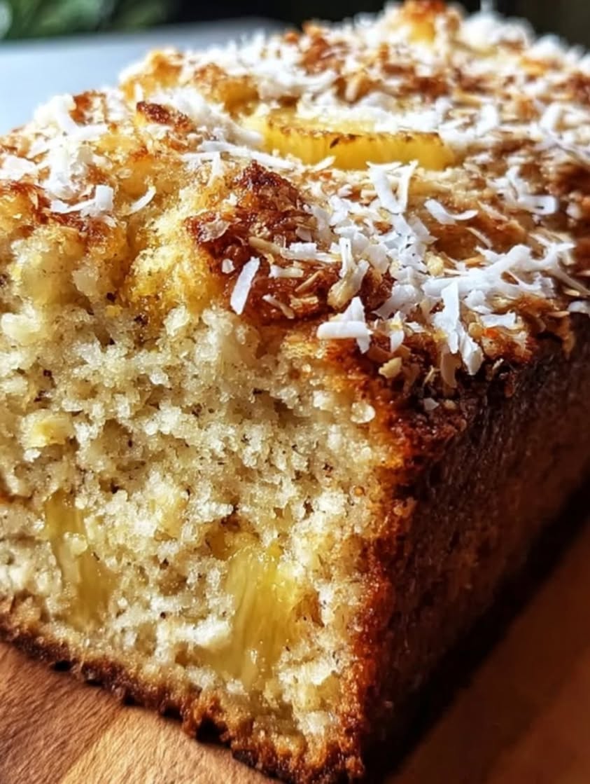 Tropical Hawaiian Banana Bread with Pineapple and Coconut 3 hawaiian banana bread coconut pineapple