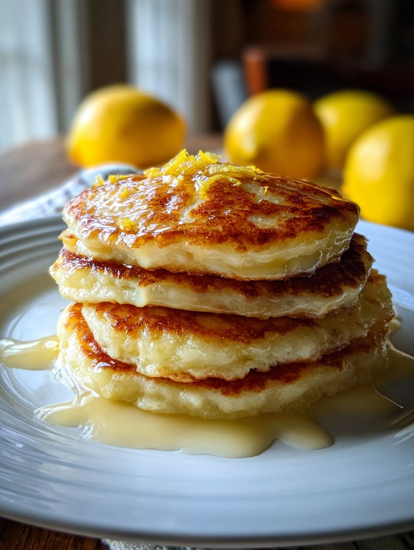 Fluffy Lemon Cottage Protein Pancakes for a Low-Sugar Breakfast 3 lemon cottage protein pancakes