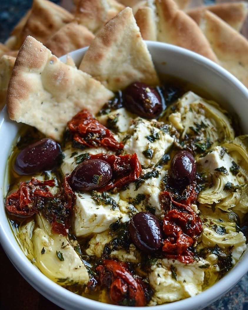 Easy Mediterranean Baked Feta with Pita: A Crowd-Pleasing Appetizer 3 mediterranean baked feta appetizer