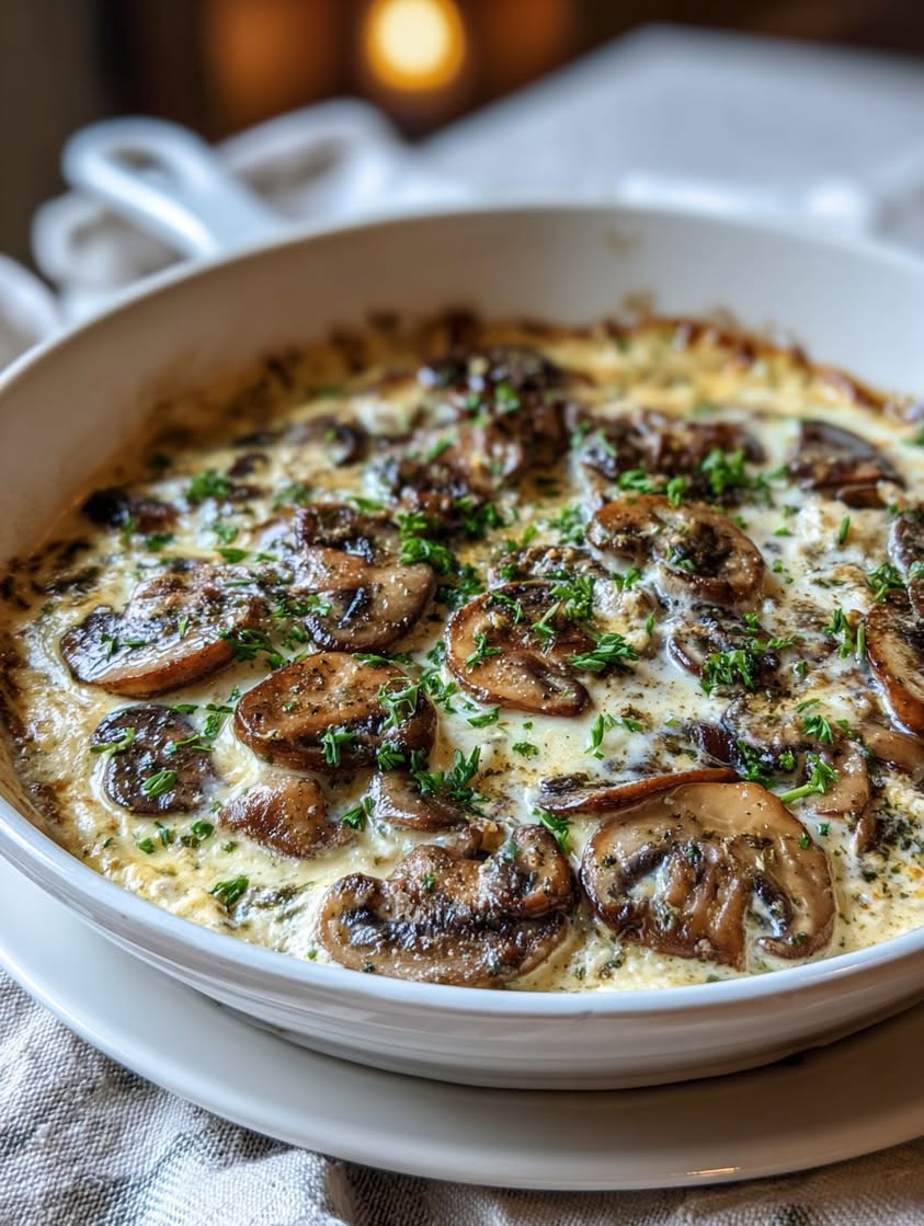 Savory Mushroom Cottage Cheese Skillet for an Easy Creamy Dinner 3 mushroom cottage cheese skillet
