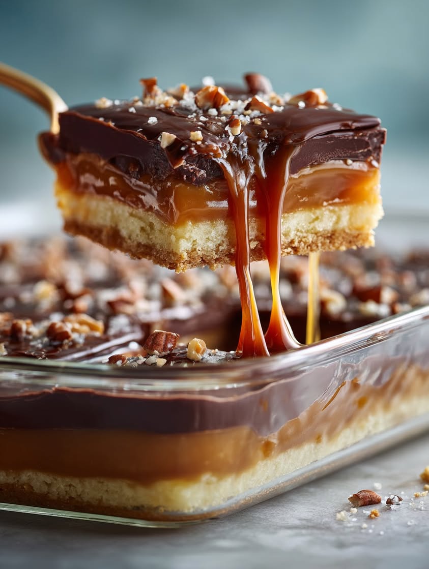 No-Bake Millionaire's Shortbread Lasagna Dessert Recipe 19 no bake millionaires shortbread lasagna