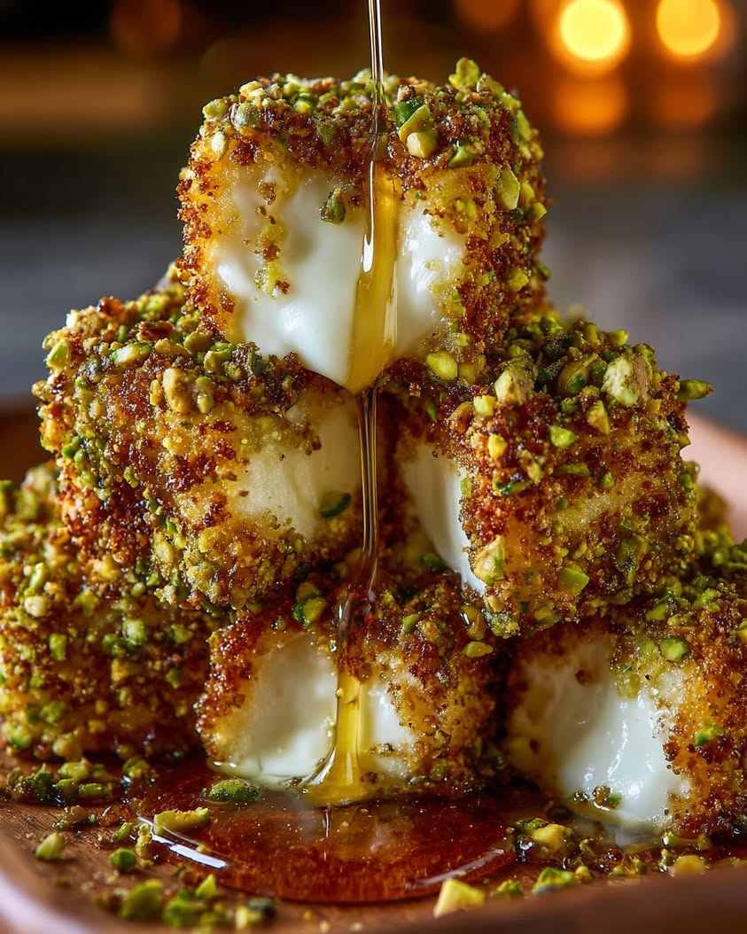 Pistachio-Crusted Brie Bites: An Easy Elegant Appetizer 17 pistachio crusted brie bites