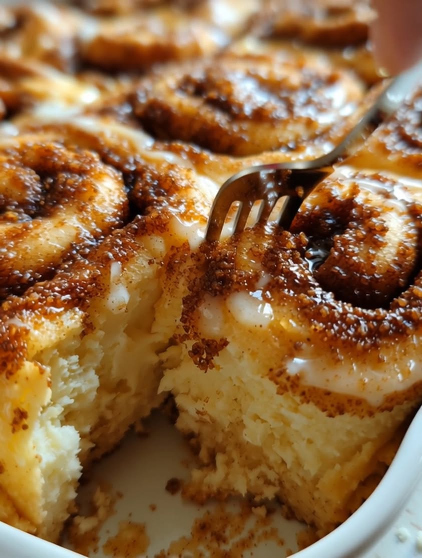 Protein Cottage Cheese Cinnamon Roll Bake (High-Protein Breakfast) 3 protein cottage cheese cinnamon roll bake