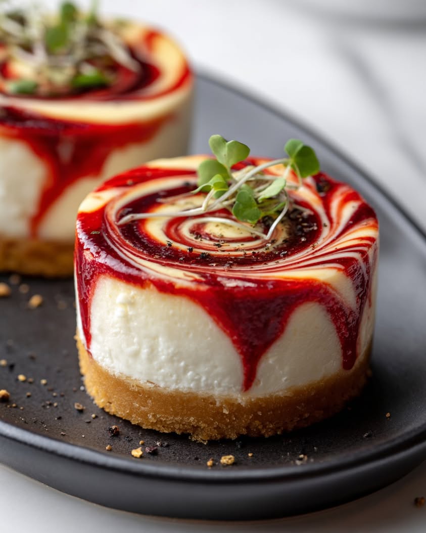 Savory Cheesecake with a Roasted Red Pepper Swirl 20 savory cheesecake roasted pepper swirl