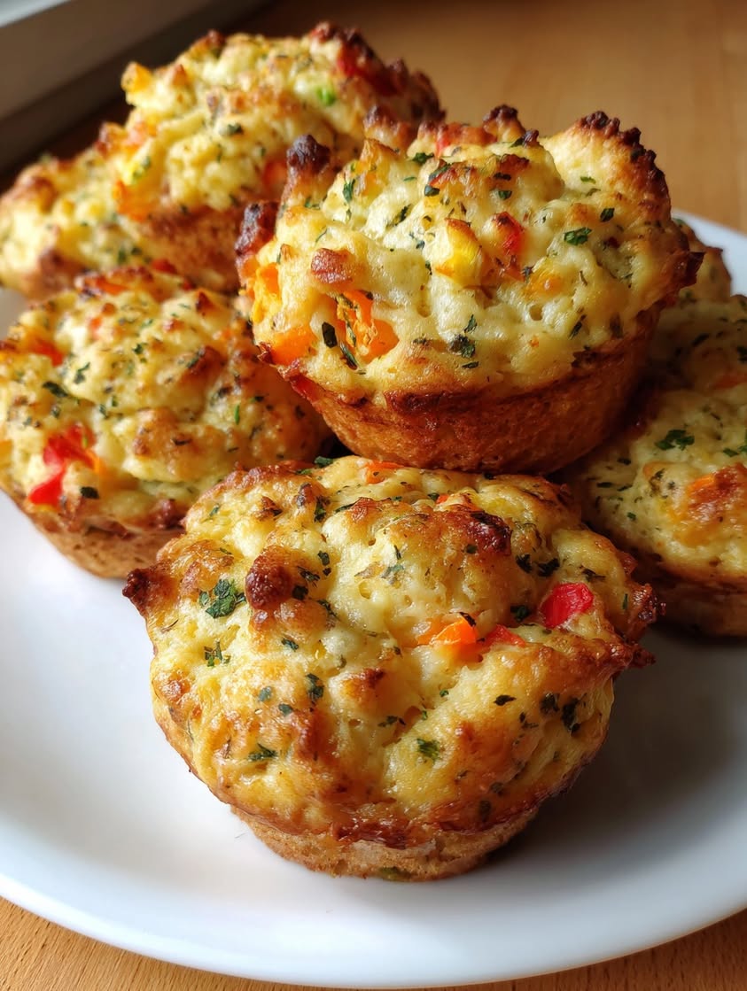 Savory Cottage Cheese Veggie Muffins: A Soft Protein-Packed Snack 3 savory cottage cheese veggie muffins