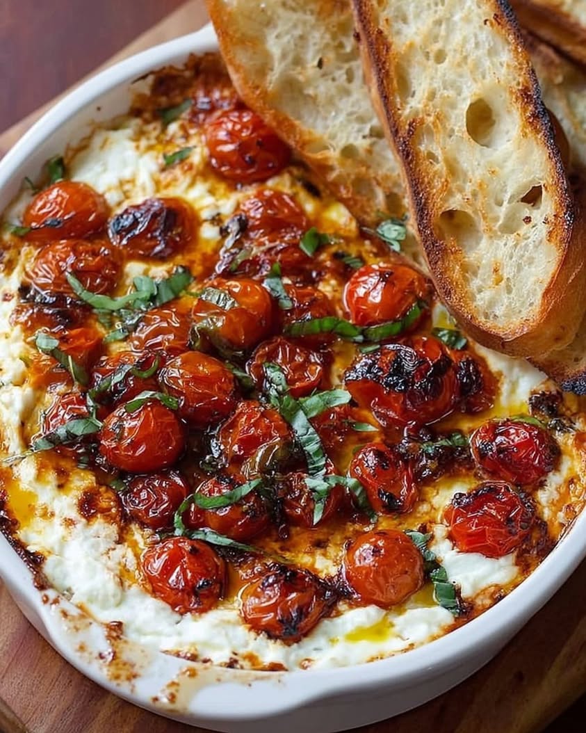 Creamy Three-Cheese Tomato Bruschetta Dip Recipe for Any Gathering 19 three cheese tomato bruschetta dip