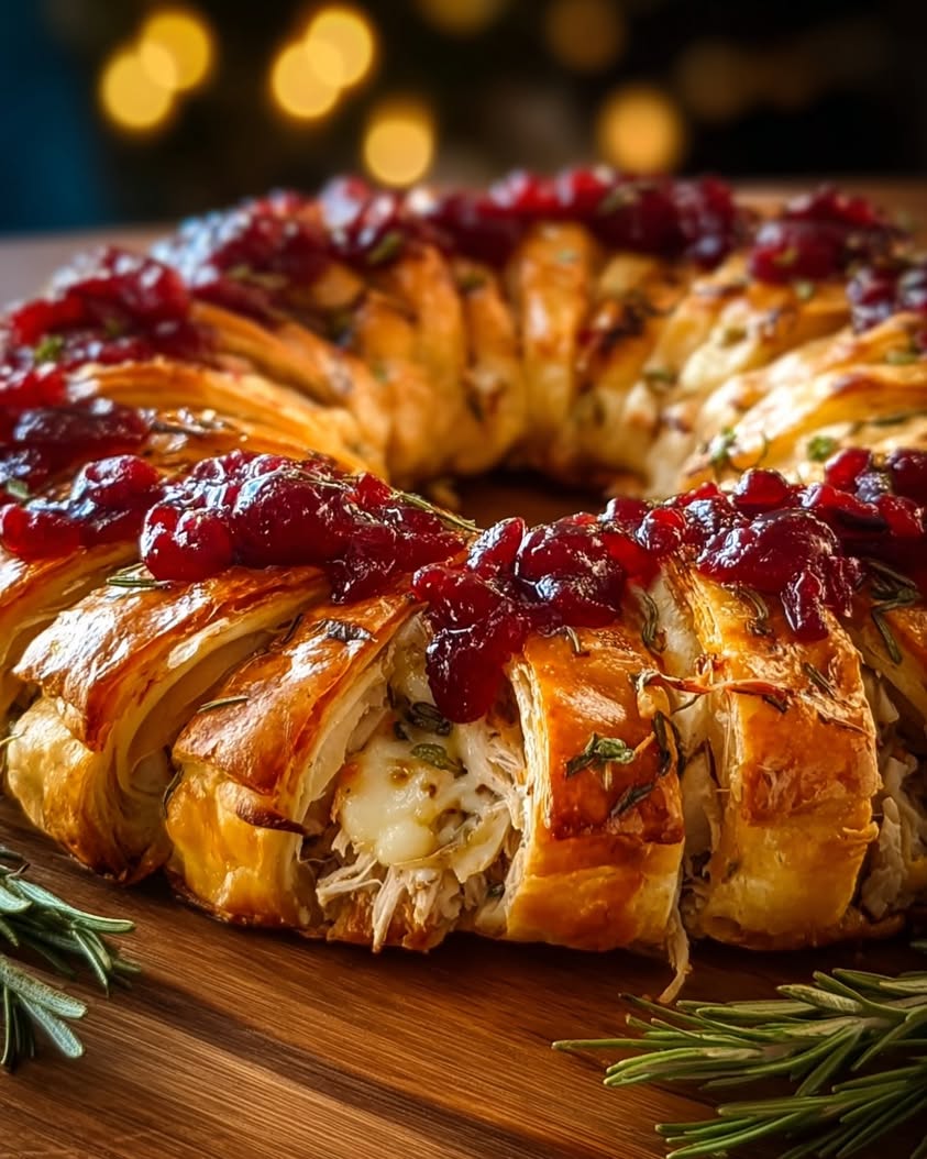 Easy Turkey Cranberry Crescent Ring for a Festive Holiday Meal 3 turkey cranberry crescent ring