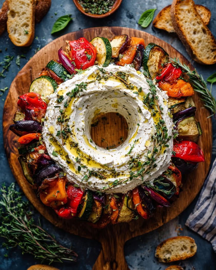 Creamy Whipped Ricotta with Roasted Vegetables and Herbs 3 whipped ricotta roasted vegetables