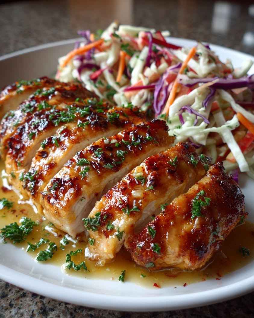 Apple Cider Chicken with Crisp Autumn Slaw Recipe 23 apple cider chicken autumn slaw