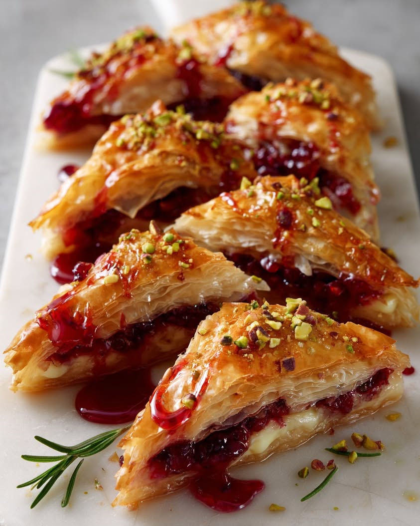 Brie and Cranberry Rotolo with Rosemary Honey Drizzle 17 brie cranberry rotolo rosemary honey
