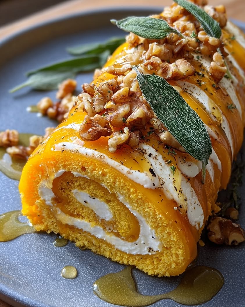 Butternut Squash and Goat Cheese Roulade for Cozy Evenings 18 butternut goat cheese roulade