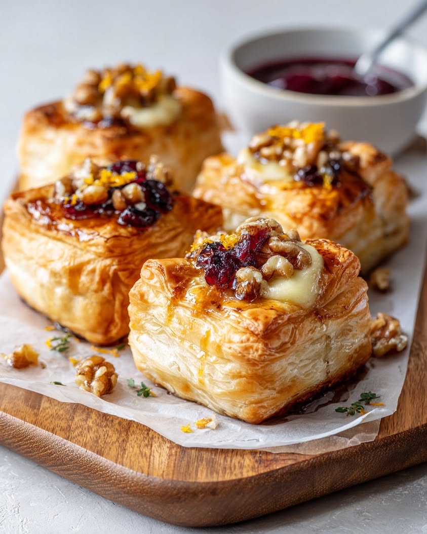 Cranberry Walnut Brie Bites with a Citrus Kiss Appetizer Recipe 17 cranberry walnut brie bites