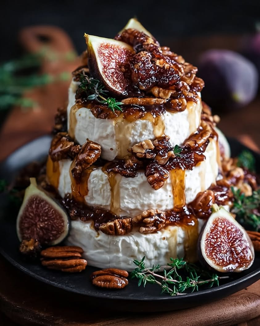 Fig and Pecan Dream Towers with Maple Drizzle Recipe 18 fig pecan dream towers maple
